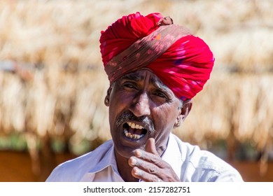 Udaipur, Rajasthan, India, 02:02:2021: Folk Singers In Rajasthan