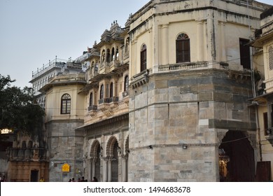 Udaipur, Rajasthan, India - September 4, 2017: Gangaur Ghat, Lake Pichola