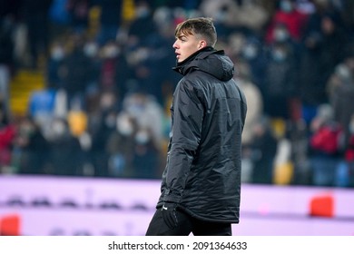 Udine, Italy, December 11, 2021, Milan's Daniel Maldini Portrait During Italian Soccer Serie A Match Udinese Calcio Vs AC Milan