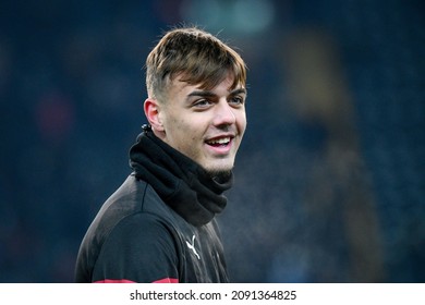 Udine, Italy, December 11, 2021, Milan's Daniel Maldini Portrait During Italian Soccer Serie A Match Udinese Calcio Vs AC Milan