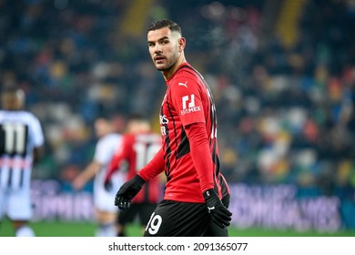 Udine, Italy, December 11, 2021, Milan's Theo Hernandez Portrait During Italian Soccer Serie A Match Udinese Calcio Vs AC Milan