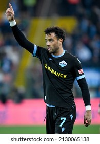 Udine, Italy, February 20, 2022, Lazio's Felipe Anderson Portrait During Italian Soccer Serie A Match Udinese Calcio Vs SS Lazio
