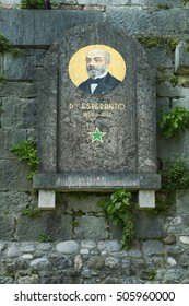 Udine, Italy. May 9, 2016, Memorial For L. L. Zamenhof Developer Of Esperanto Language.