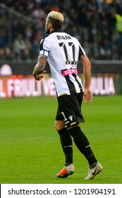 UDINE, ITALY - OCT 6, 2018:  11  Valon Behrami. Udinese - Juventus. Dacia Arena Stadium. Serie A TIM