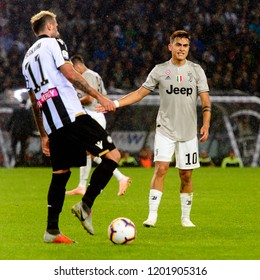 UDINE, ITALY - OCT 6, 2018:  11  Valon Behrami. Udinese - Juventus. Dacia Arena Stadium. Serie A TIM