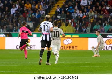 UDINE, ITALY - OCT 6, 2018:  11  Valon Behrami. Udinese - Juventus. Dacia Arena Stadium. Serie A TIM