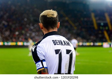 UDINE, ITALY - OCT 6, 2018:  11  Valon Behrami. Udinese - Juventus. Dacia Arena Stadium. Serie A TIM