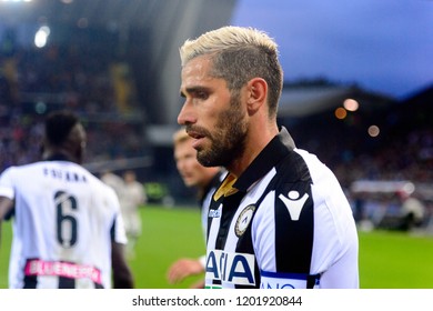 UDINE, ITALY - OCT 6, 2018:  11  Valon Behrami. Udinese - Juventus. Dacia Arena Stadium. Serie A TIM