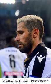 UDINE, ITALY - OCT 6, 2018:  11  Valon Behrami. Udinese - Juventus. Dacia Arena Stadium. Serie A TIM