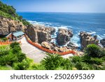 Udo Shrine in Miyazaki Prefecture, Japan along the beautiful cliffside coast.