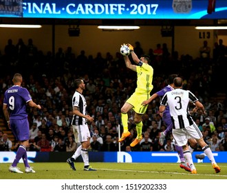 UEFA Champions League Final - Juventus Vs Real Madrid - 
Cardiff - National Stadium Of Wales - 03/06/2017
Gianluigi Buffon, Cristiano Ronaldo, Giorgio Chiellini, Leonardo Bonucci, Karim Benzema