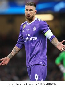 UEFA Champions League Final - Juventus Vs Real Madrid - 
Cardiff - National Stadium Of Wales - 03-06-2017
Sergio Ramos