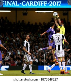 UEFA Champions League Final - Juventus Vs Real Madrid - 
Cardiff - National Stadium Of Wales - 03-06-2017
Gianluigi Buffon, Cristiano Ronaldo, Giorgio Chiellini, Leonardo Bonucci