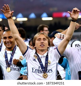 UEFA Champions League Final - Juventus Vs Real Madrid - 
Cardiff - National Stadium Of Wales - 03-06-2017
Luka Modric Celebrates