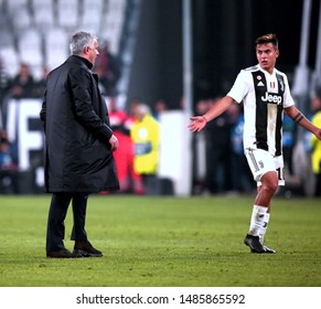 UEFA Champions League - Juventus V Manchester -
Turin, Italy Allianz Stadium - 07/11/2018 -
José Mourinho Argues With Paulo Dybala
