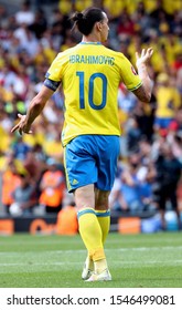 UEFA Euro 2016 - Italy Vs Sweden - 
Toulouse - Stadium Municipal - 17/06/2016
Zlatan Ibrahimovic Reacts