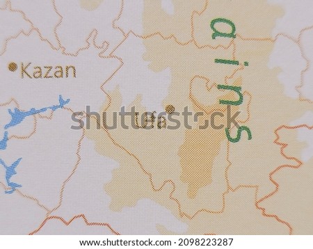 Ufa in the Realistic World Map
