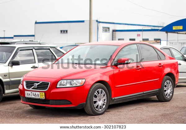 UFA, RUSSIA - APRIL 19, 2012: Motor car Volvo S40\
at the used cars trade\
center.