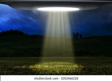 Ufo flying at night