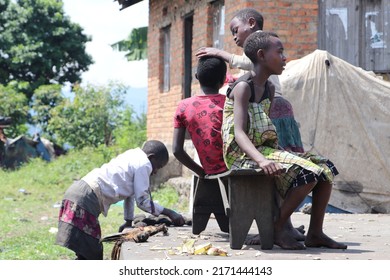 Uganda - June, 2022: The Batwa People In Uganda Are One Of The Oldest Surviving Indigenous Tribes In Africa. They Live High In The Mountain Forests, Straddling Several East African Countries.