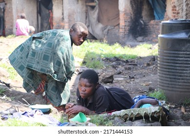 Uganda - June, 2022: The Batwa People In Uganda Are One Of The Oldest Surviving Indigenous Tribes In Africa. They Live High In The Mountain Forests, Straddling Several East African Countries.