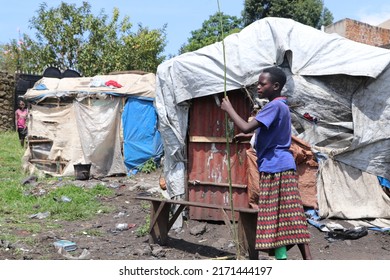 Uganda - June, 2022: The Batwa People In Uganda Are One Of The Oldest Surviving Indigenous Tribes In Africa. They Live High In The Mountain Forests, Straddling Several East African Countries.