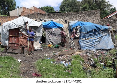 Uganda - June, 2022: The Batwa People In Uganda Are One Of The Oldest Surviving Indigenous Tribes In Africa. They Live High In The Mountain Forests, Straddling Several East African Countries.