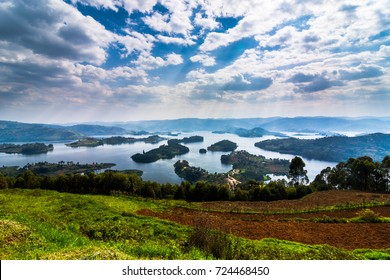 Uganda Lake Landscape 