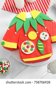 Ugly Christmas Sweater Cake