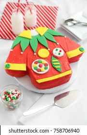 Ugly Christmas Sweater Cake