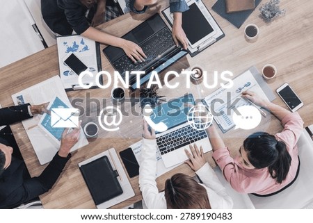 UI concept for contact us section showing icons for email, web, phone, and message. Contact and support icons help streamline business communication and improve customer contact experience. Spline