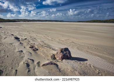 Uig, Isle of Lewis, Outer Hebrides, Scotland, Britain, October 2022, Fine detail on empty beach at Ardroil Sands - Shutterstock ID 2216987925