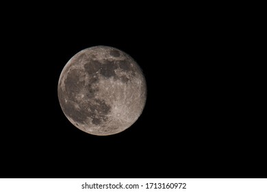 UK. April 2020: Pink Super Moon