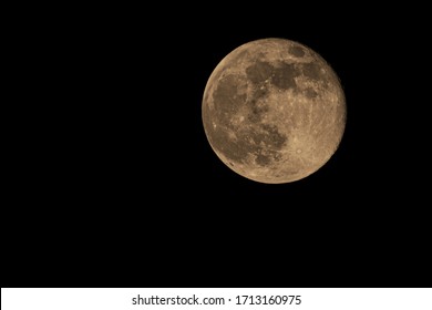 UK. April 2020: Pink Super Moon