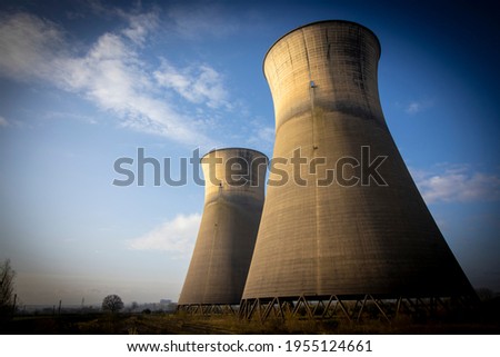 UK Decommissioned Power Station Coal Cooling Tower