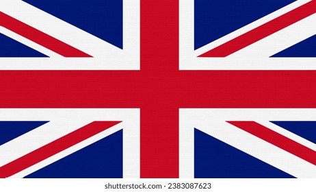 UK flag with fabric texture