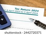 UK HMRC self assessment income tax return form 2024