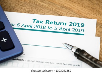 UK HMRC Self Assessment Income Tax Return Form 2019