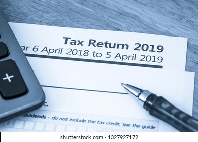 UK HMRC Self Assessment Income Tax Return Form 2019