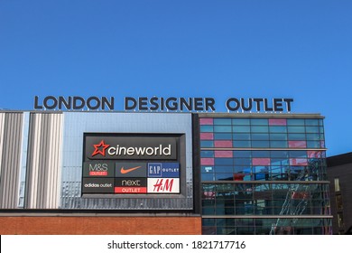 UK / London - 14 September 2020: London Designer Outlet shopping centre, Wembley, north London