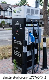 UK, London, 1/7/2020 - A Rapid Electric Car Charging Point In London