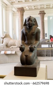 UK, London - April 08, 2015: British Museum. Bust Of King Ramesses IV