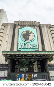 UK, London - February 20 2021: Wicked Musical, Apollo Theatre, Victoria, London