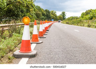 UK Motorway Services Roadworks Cones