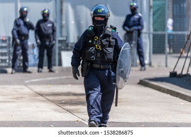 UK Police Riots Unit During The Action In London 