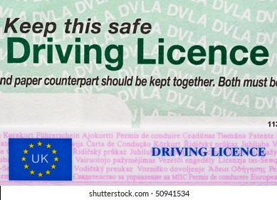 UK Two Part Driving Licence