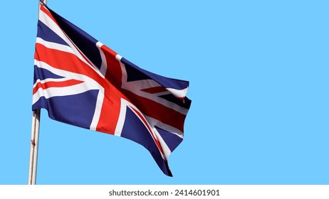 UK, United Kingdom, Union Jack flag waving in sky - Powered by Shutterstock