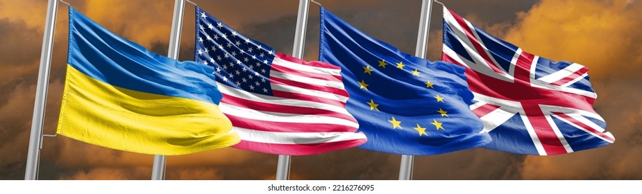 Uk Us Eu Ukraine Flag Europe US And Uk Gets It. But It’s Still Not Doing Enough To Help Ukraine Win 