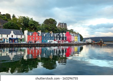 UK Western Scotland Isle of Mull Colorful town of Tobermory - capital of Mull, landscape