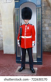 UK. Windsor. 11 July 2012. The British Guard On Duty.